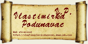 Vlastimirka Podunavac vizit kartica